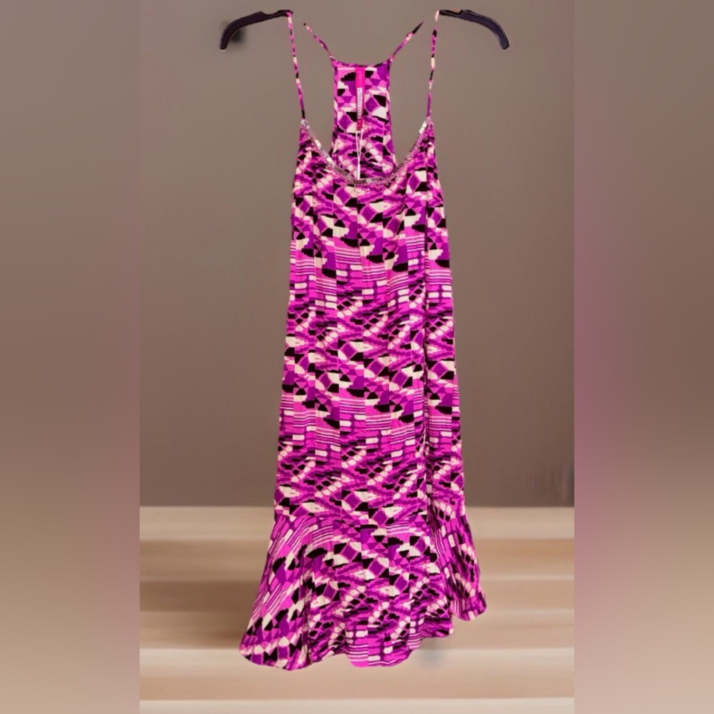 Plenty by Tracy Reese Pink and Black Mini Dress